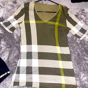 Authentic Burberry reversible top